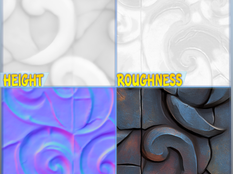 Stylized Wood Seamless Texture CG Tekstury