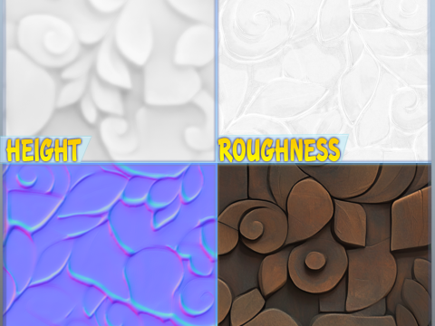 Stylized Wood Seamless Texture CG Textures