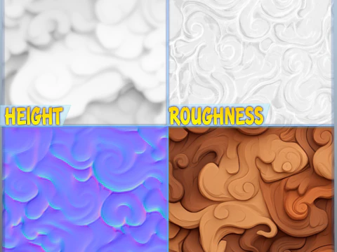 Stylized Wood Seamless Texture CG Textures