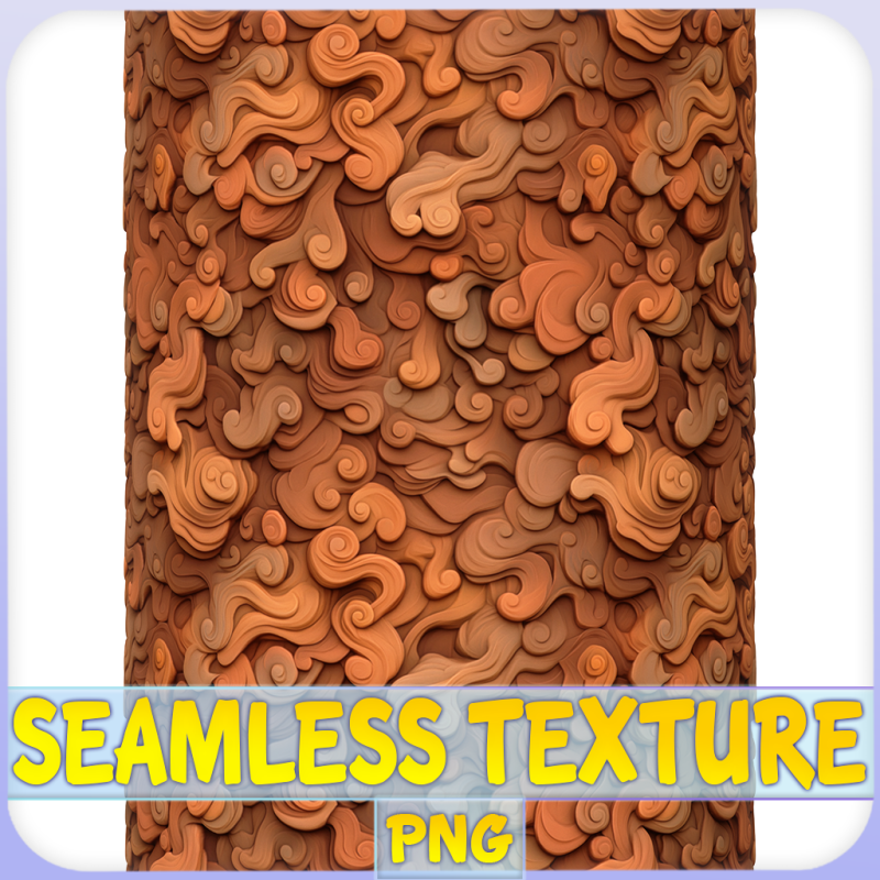 Stylized Wood Seamless Texture CG Текстуры .c4d .max .obj .3ds .fbx .stl .blend 