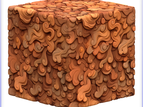 Stylized Wood Seamless Texture CG Текстуры