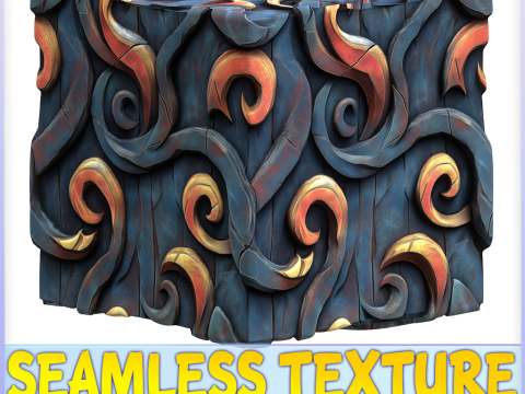 Stylized Wood Seamless Texture CG Текстури