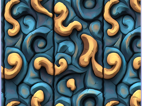 Stylized Wood Seamless Texture Tekstur CG