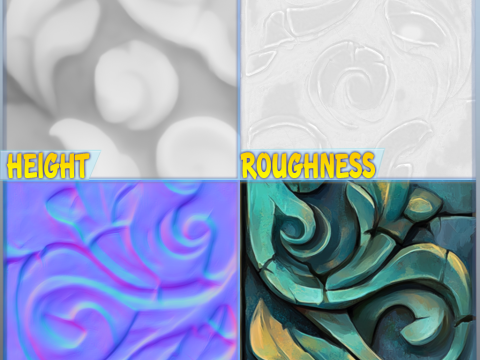 Stylized Wood Seamless Texture CG Texturen