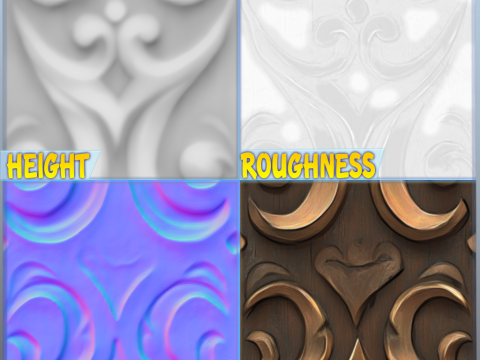 Stylized Wood Seamless Texture CG Textures