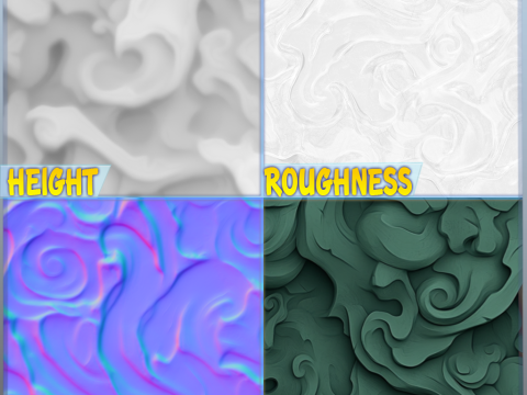 Stylized Wood Seamless Texture CG टेक्स्चर्स