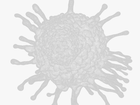 Cancer Cell Tumor Modello 3D