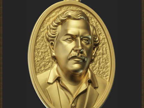 El Patron Pendant 3D Print Model