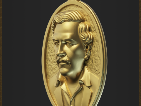 El Patron Pendant 3D Print Model