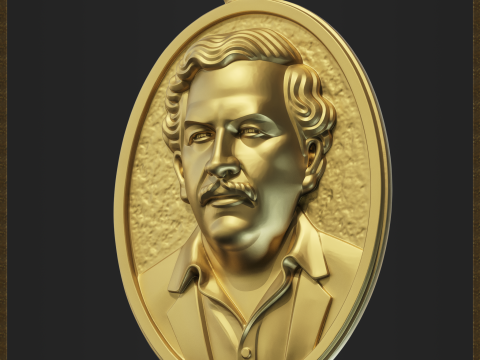 El Patron Pendant 3D Print Model