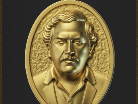 El Patron Pendant 3D Print Model