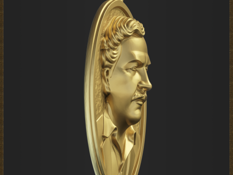 El Patron Pendant 3D Print Model