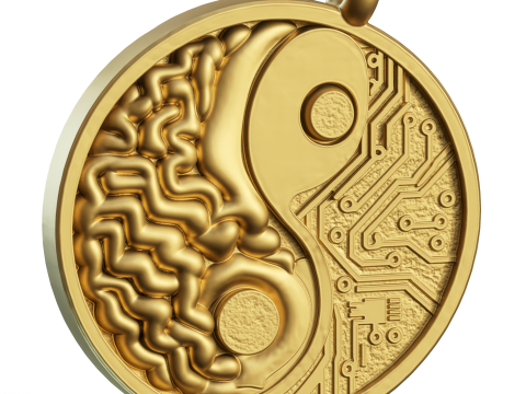 Brain Network pendant jewelry Modello di stampa 3D