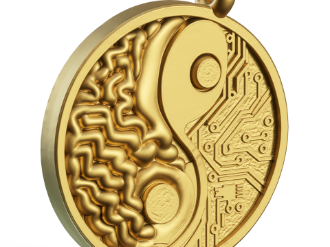 Brain Network pendant jewelry Modello di stampa 3D