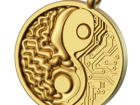Brain Network pendant jewelry Modello di stampa 3D