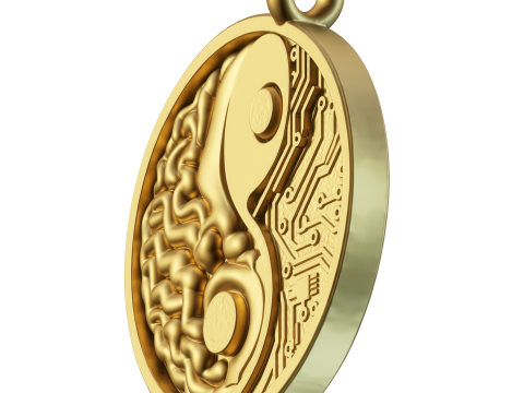 Brain Network pendant jewelry Modello di stampa 3D