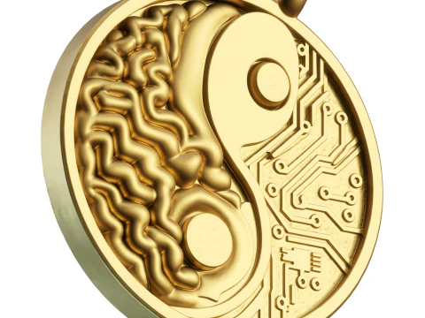 Brain Network pendant jewelry 3D Print Model
