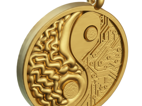 Brain Network pendant jewelry Modello di stampa 3D