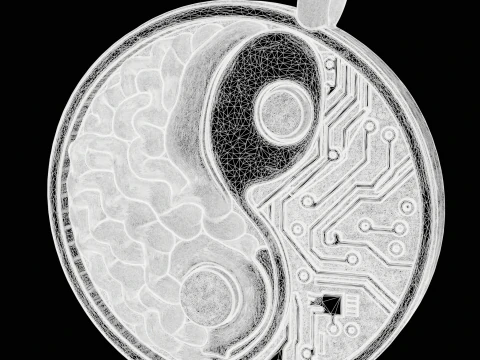 Brain Network pendant jewelry 3D Print Model