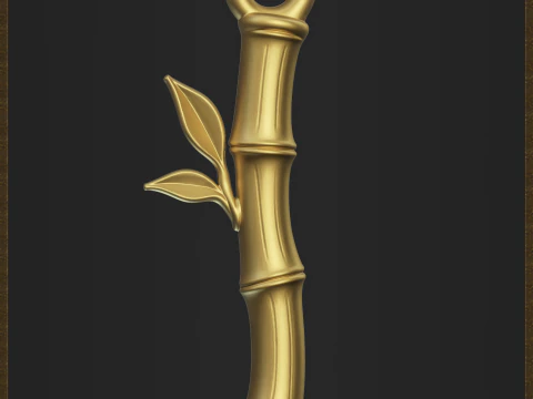 Stylized Bamboo for 3D printing and jewelry design 3D Print Model