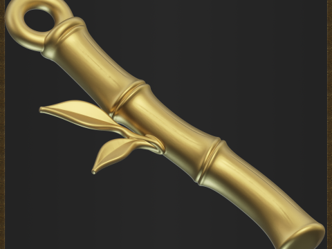 Stylized Bamboo for 3D printing and jewelry design 3D प्रिंट मॉडल