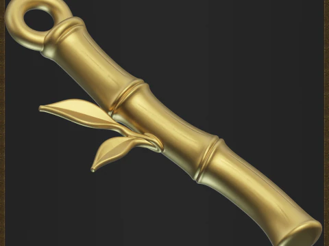 Stylized Bamboo for 3D printing and jewelry design 3D Print Model