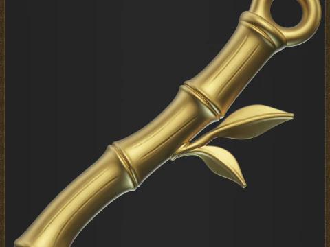 Stylized Bamboo for 3D printing and jewelry design 3D Print Model