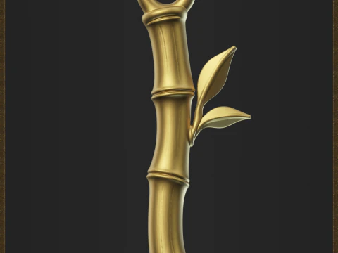 Stylized Bamboo for 3D printing and jewelry design 3D Print Model