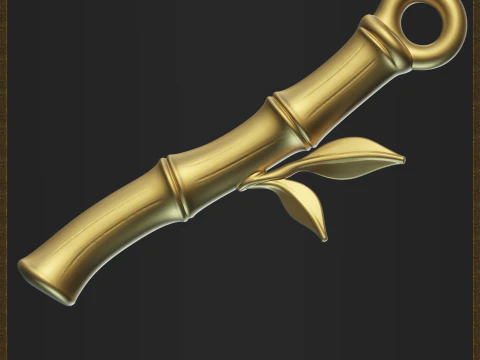 Stylized Bamboo for 3D printing and jewelry design 3D Print Model