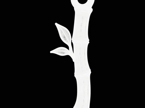 Stylized Bamboo for 3D printing and jewelry design 3D Print Model