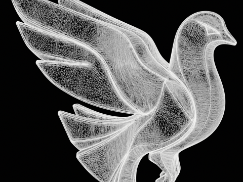 Pigeon Bird Pendant 3D Принт Модель