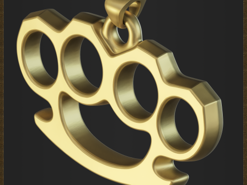 指节铜套首饰 3D 打印模型