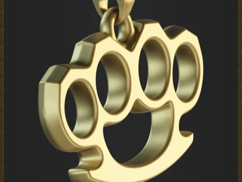 Brass Knuckles Jewelry 3D Print Model