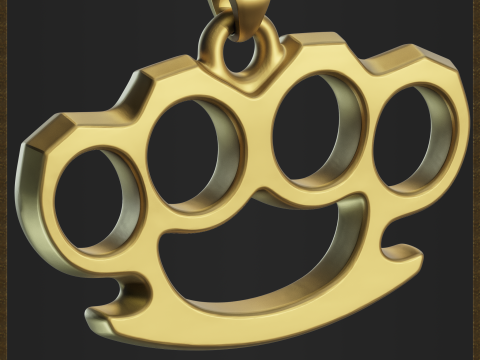 指节铜套首饰 3D 打印模型