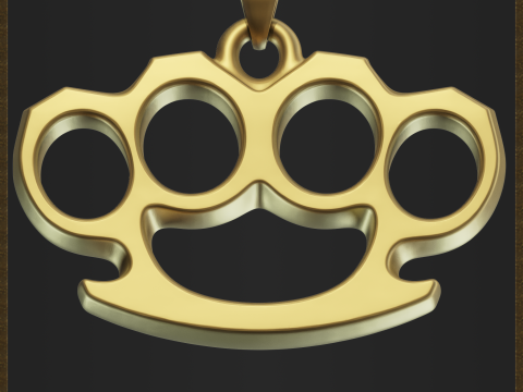 指节铜套首饰 3D 打印模型