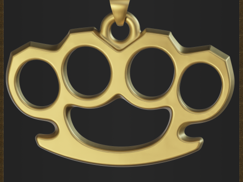 指节铜套首饰 3D 打印模型