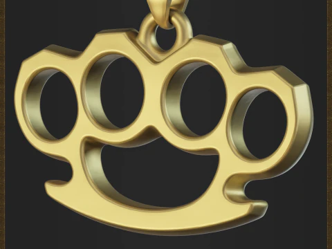 Brass Knuckles Jewelry 3D Print Model