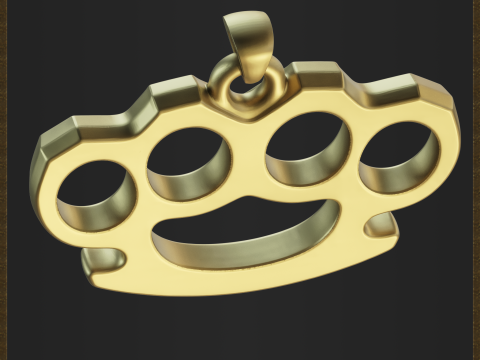 指节铜套首饰 3D 打印模型