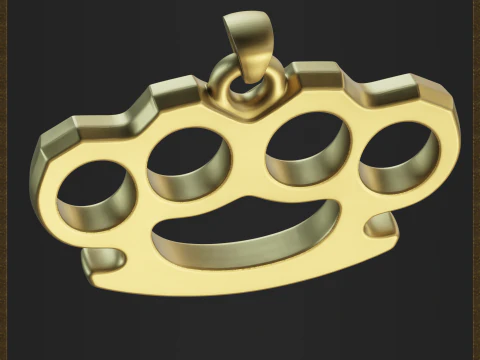 Brass Knuckles Jewelry 3D Print Model