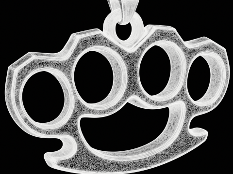 指节铜套首饰 3D 打印模型