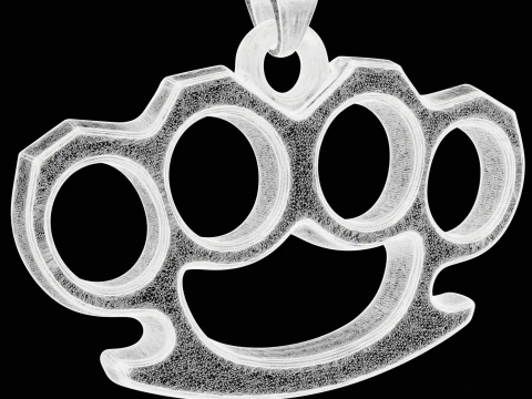 Brass Knuckles Jewelry 3D Print Model