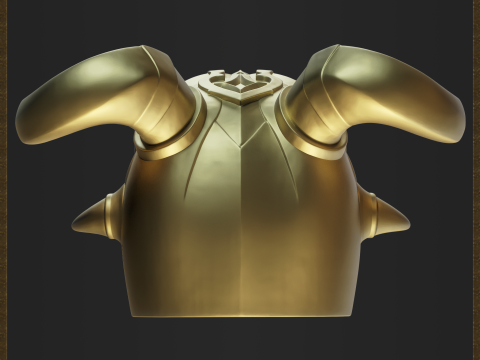 Demon Mask Warrior Helmet 3D 打印模型
