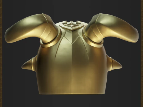 Demon Mask Warrior Helmet 3D Print Model