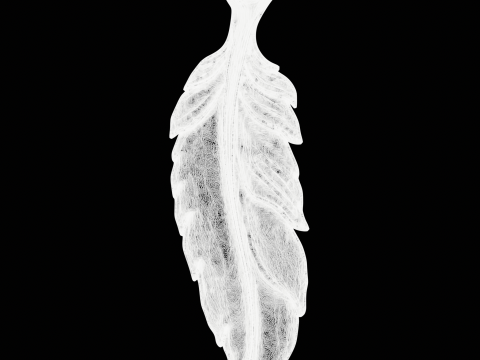 Elegant Feather Jewelry 3D-Druckmodell