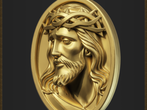 Religious Jesus Christ Pendant Modèles 3D en vedette