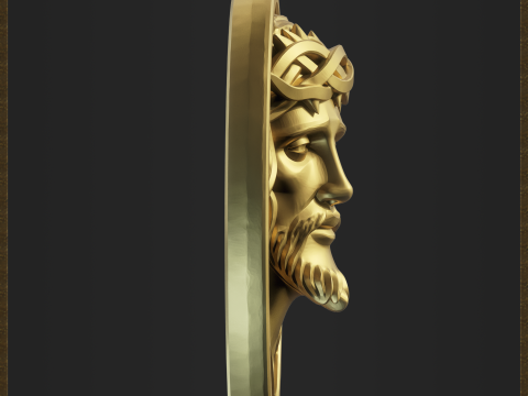 Religious Jesus Christ Pendant Modèles 3D en vedette