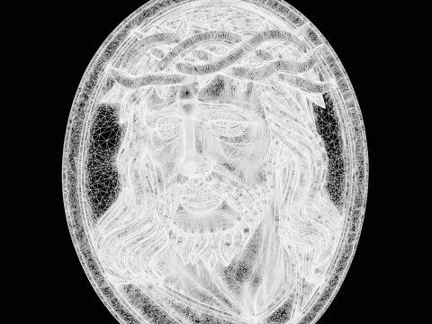 Religious Jesus Christ Pendant Modèles 3D en vedette