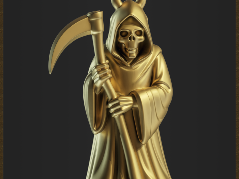 Grim Reaper Pendant 3D Print Model