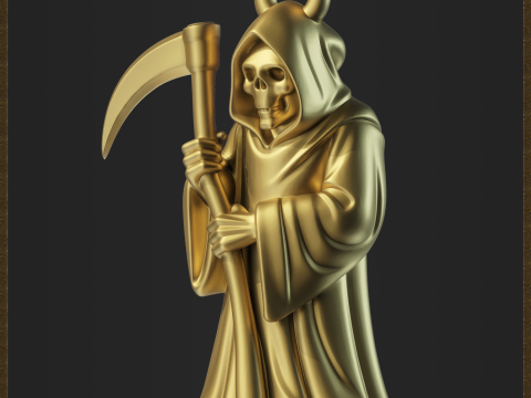 Grim Reaper Pendant 3D Print Model