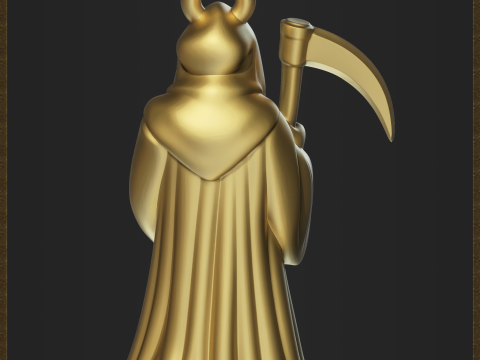 Grim Reaper Pendant 3D Print Model